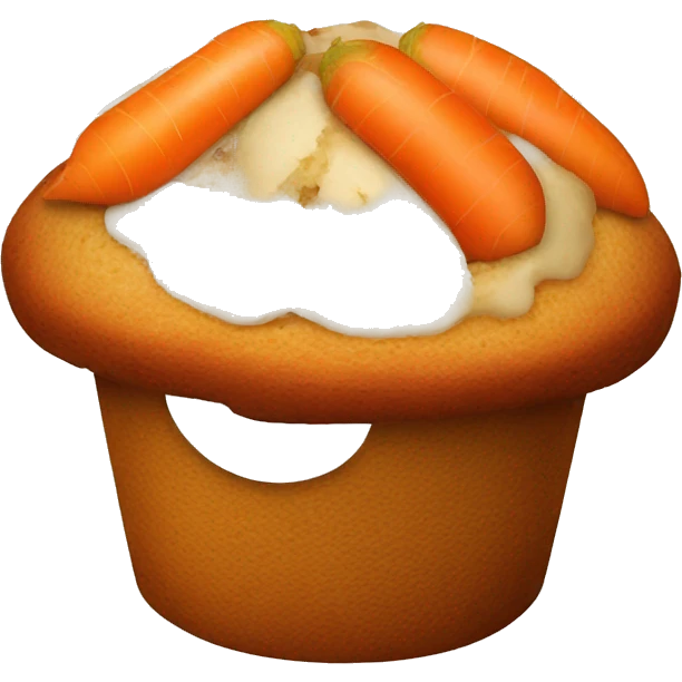 carrot muffin emoji