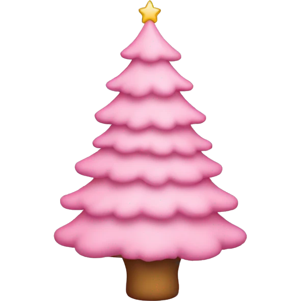 baby pink christmas tree emoji