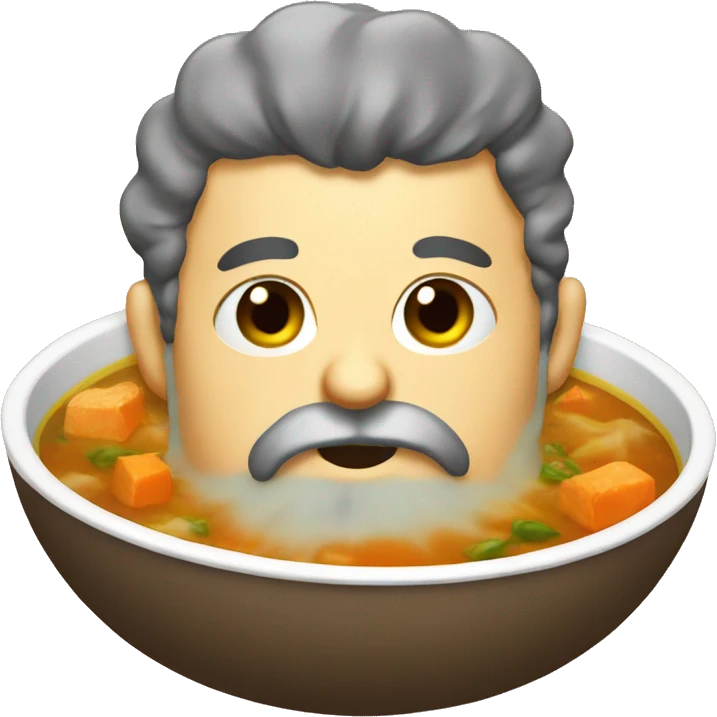 soup with beard emoji