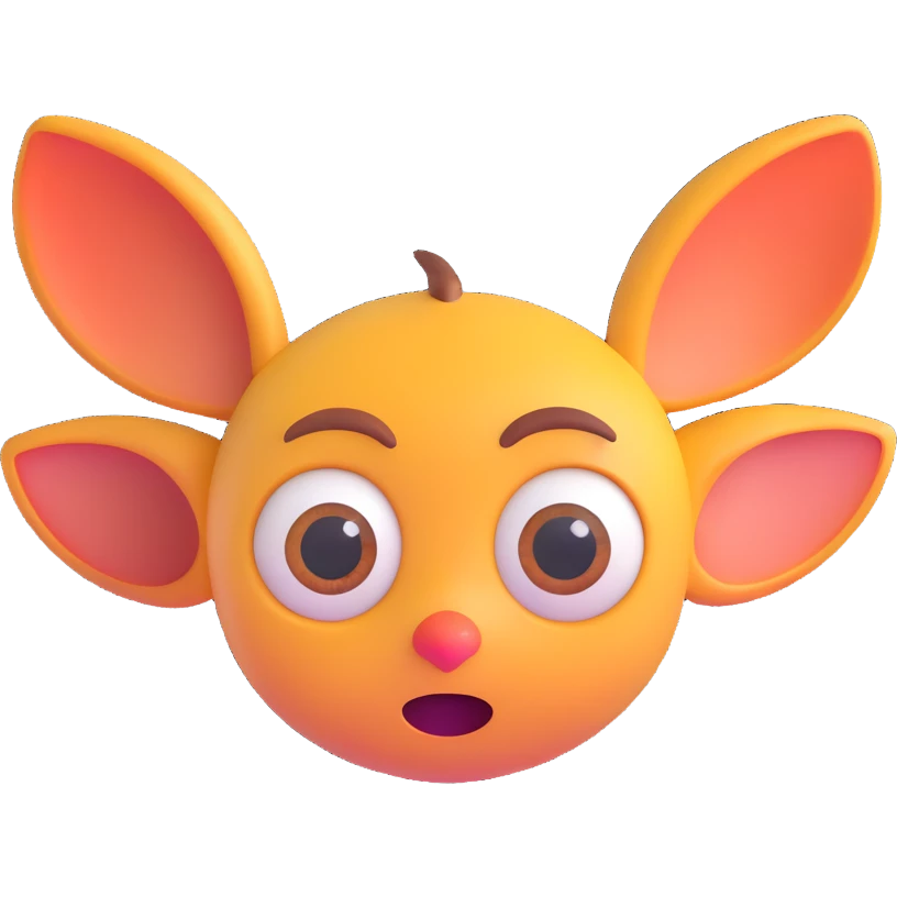 Madagascar Mort in a cute 3D emoji style emoji