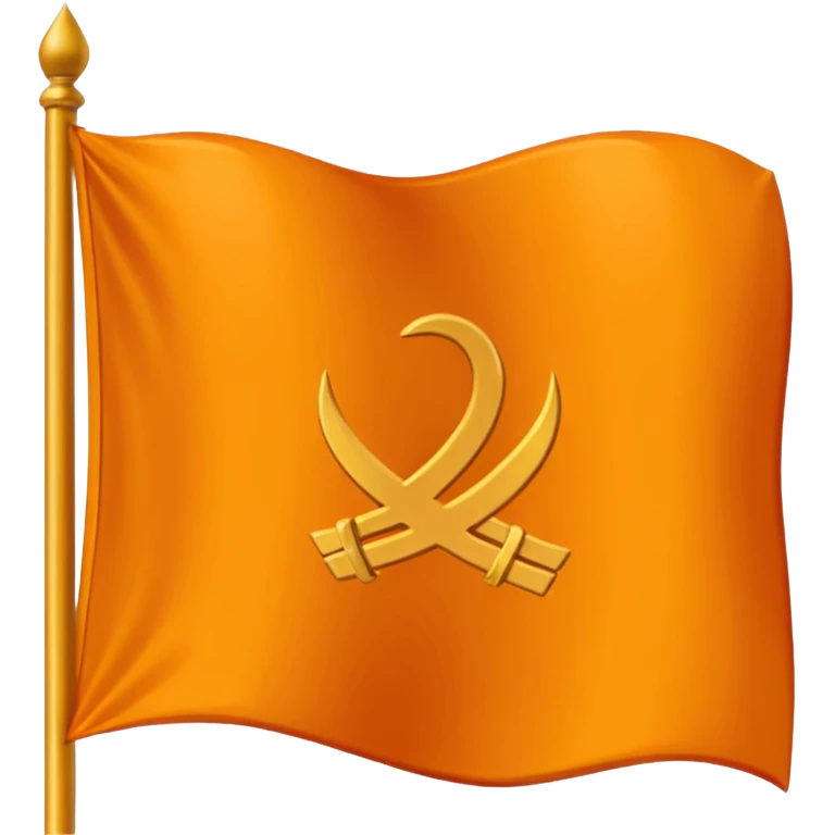 Use orange flag and sikh emoji this 🪯 and make sure emoji fit in Flag  emoji