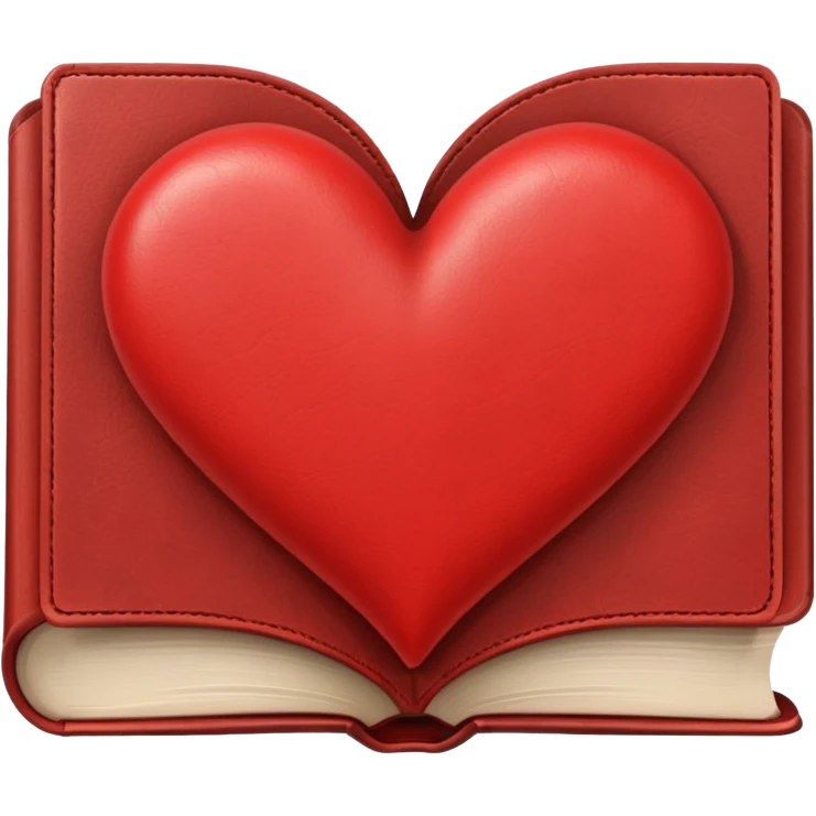 heart-shaped book emoji