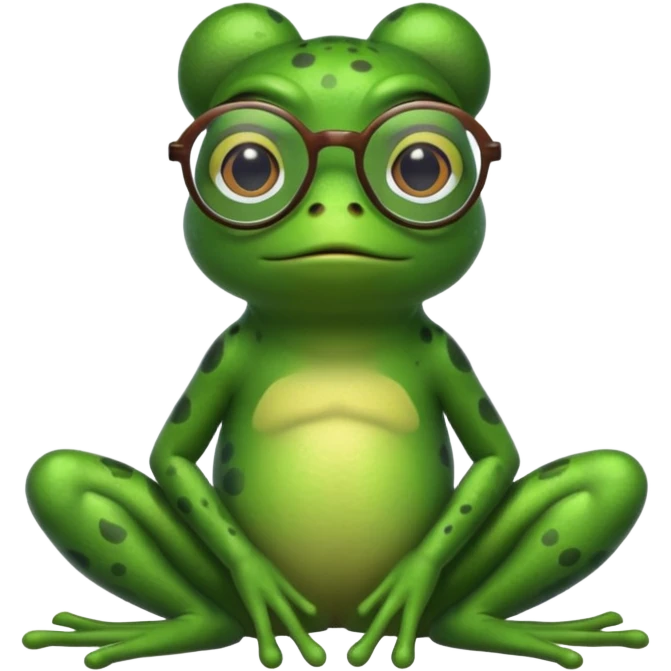 жаба в очках emoji