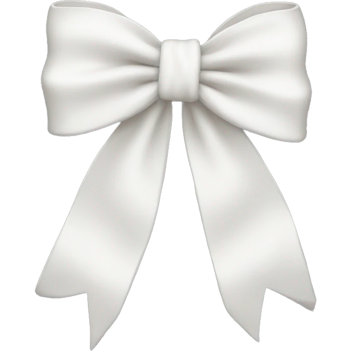 White bow emoji
