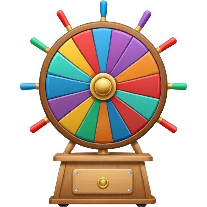 prize wheel front view emoji