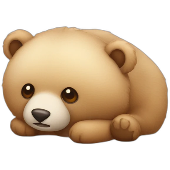 peluche ours pour dormir emoji