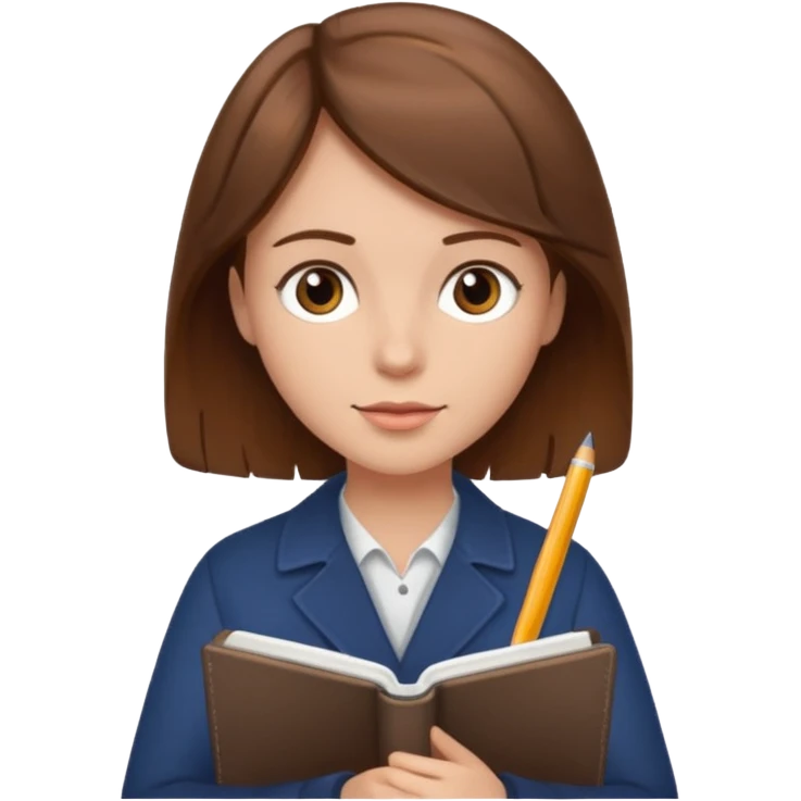 writer with notebook emoji