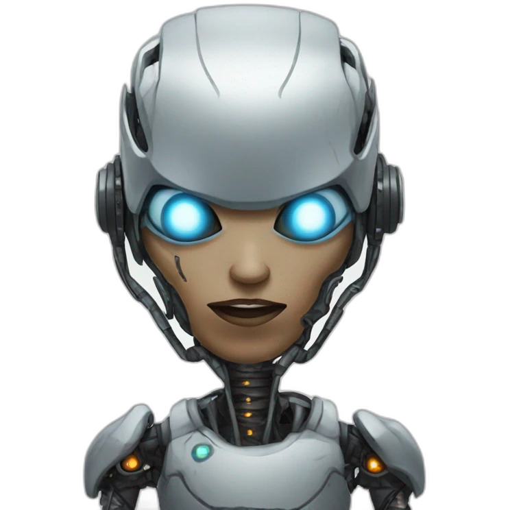 scary cyborg emoji