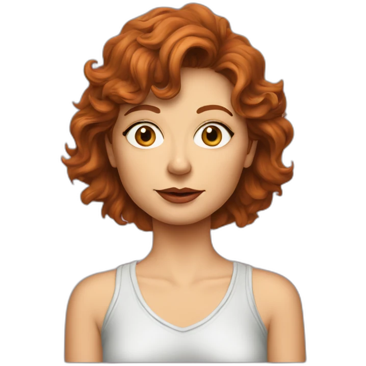 young susan sarandon cartoon wearing tee emoji