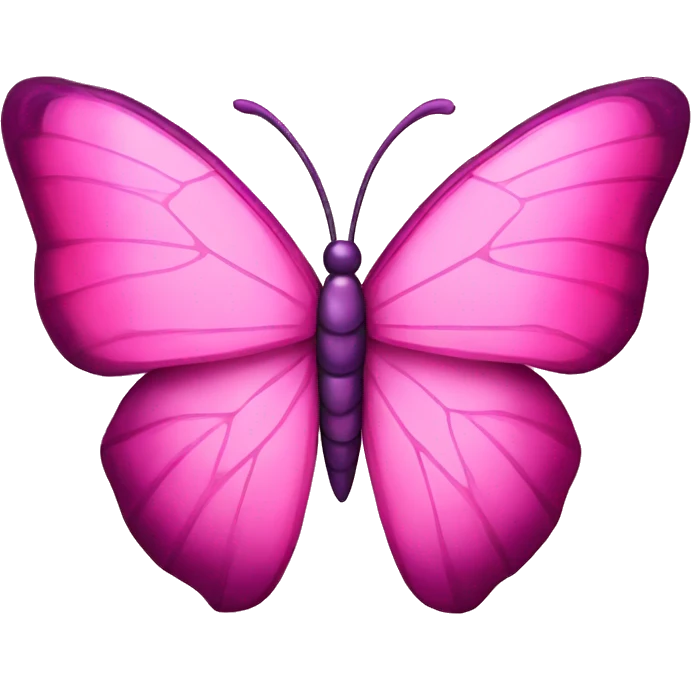Pink gem inspired butterfly emoji