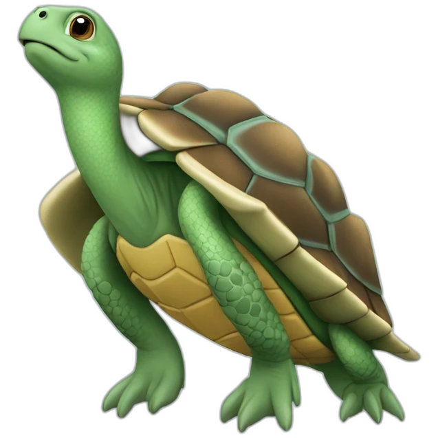 Tortue sur pigeon emoji