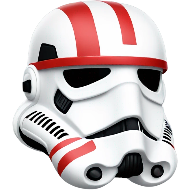 stormtrooper helmetwith red markings emoji