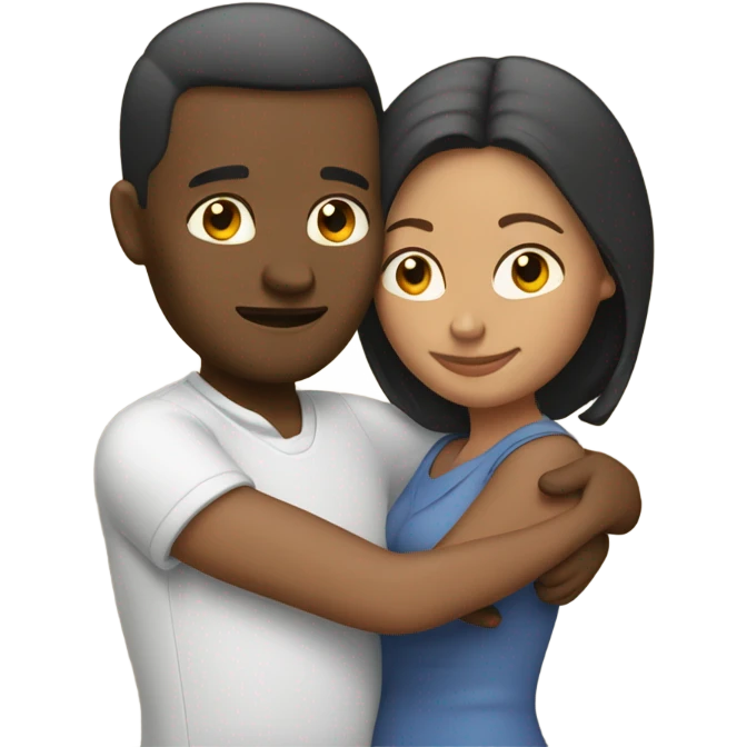 Husband and wife hugging  emoji