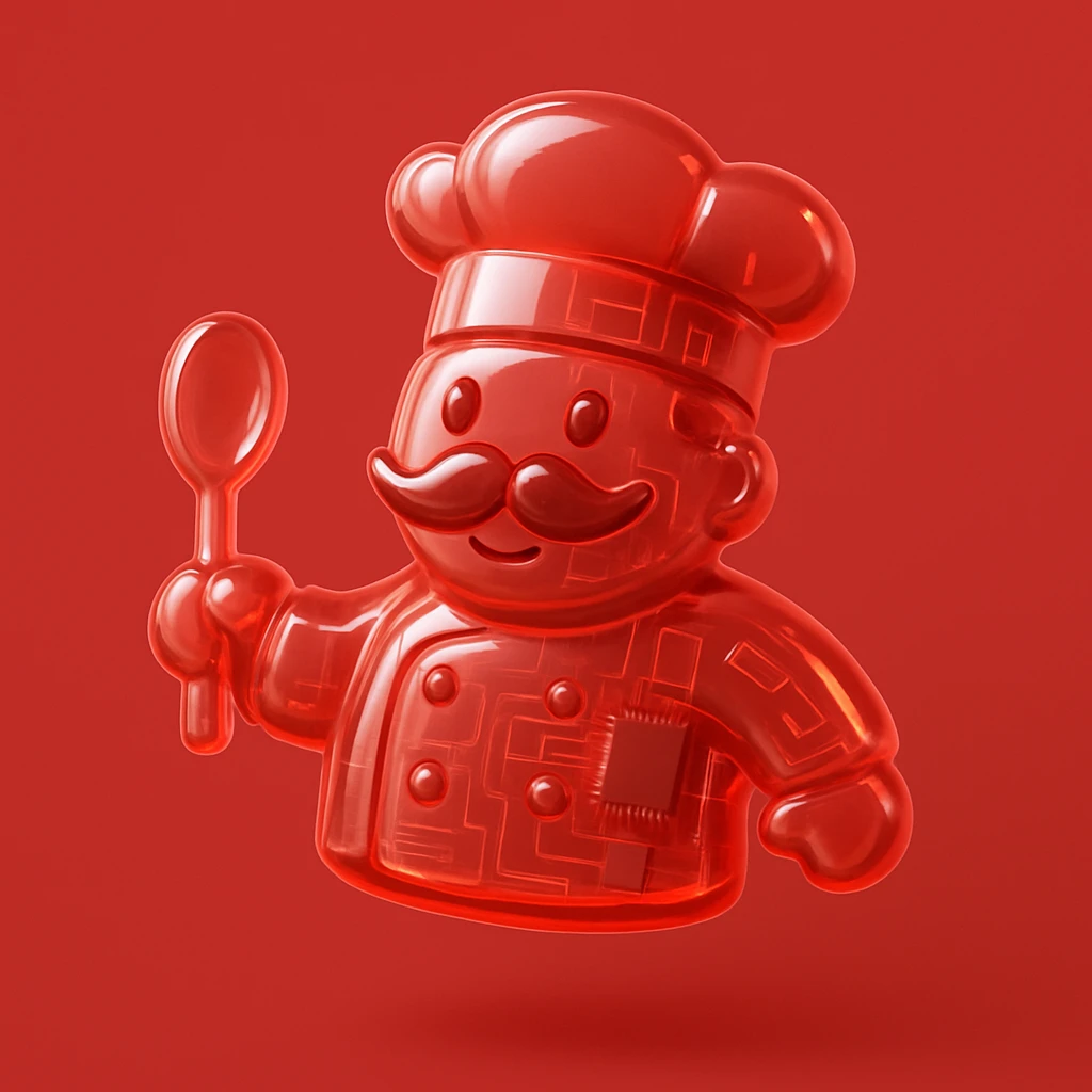 Chef red background  emoji