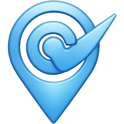 Blue cursor emoji