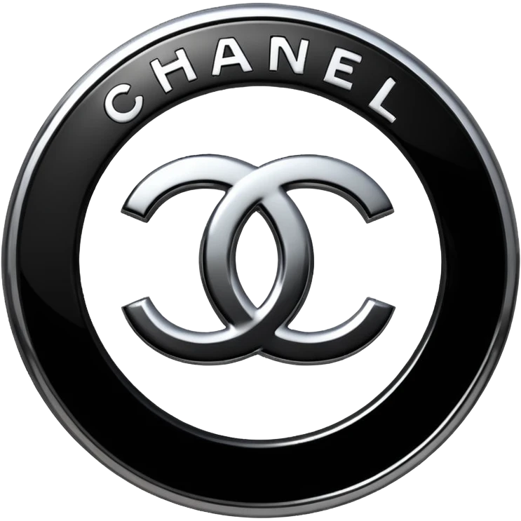 Chanel sport logo chrome glossy emoji