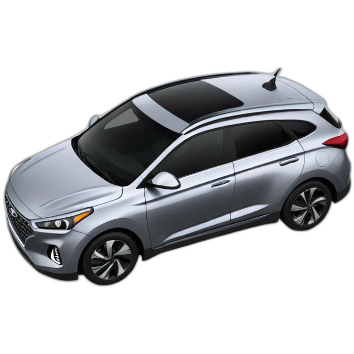 Silver Hyundai Ionic 5 emoji