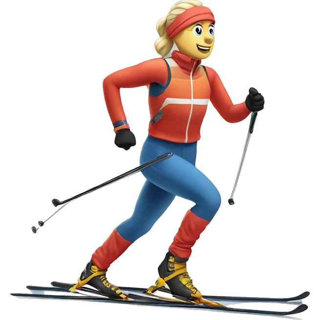 cross-country skiing emoji