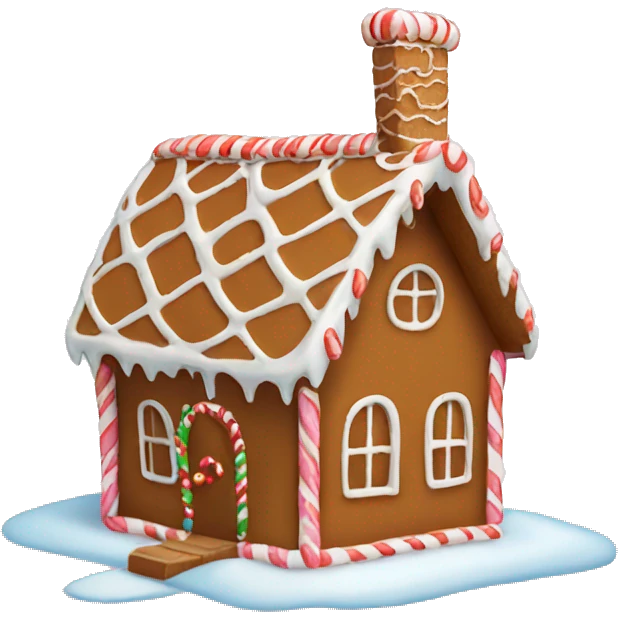 gingerbread house emoji
