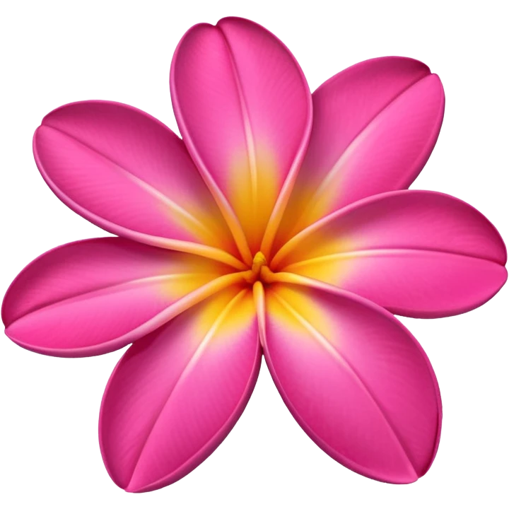 frangipani flower hot pink emoji