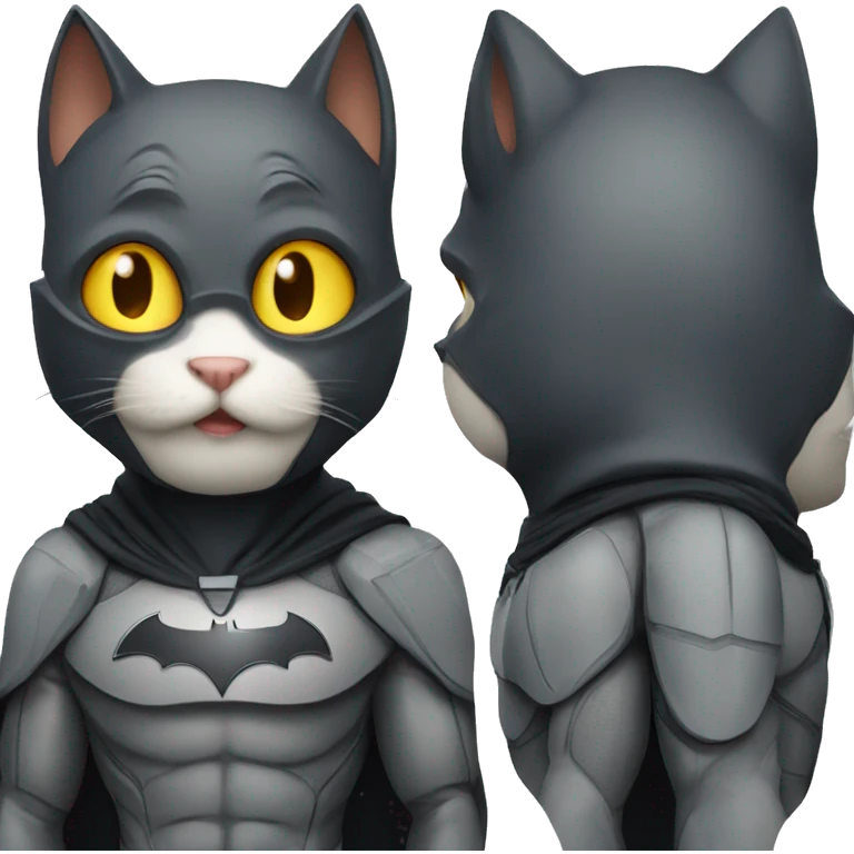 cat in batman suit emoji