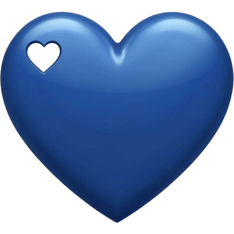 navy blue heart emoji