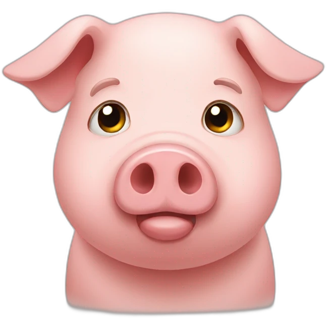 pig sad emoji