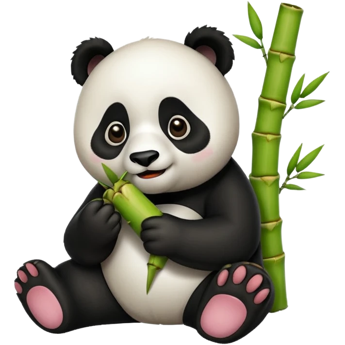 bamboo eating panda emoji
