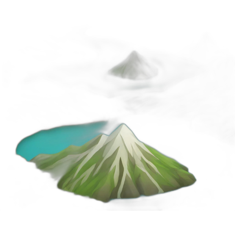 mountain with river emoji