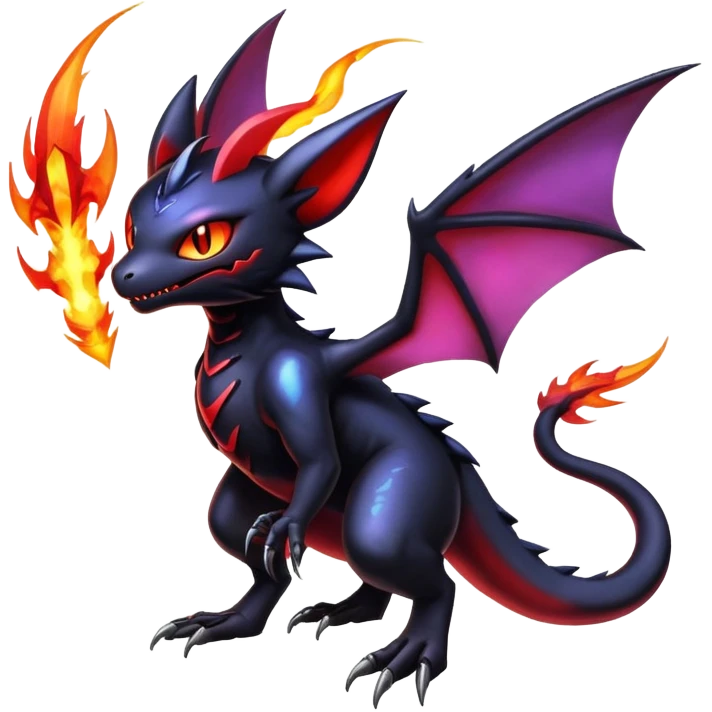 Shiny Epic Badass Gothic Noibat-Salandit-Litten-Hybrid emoji