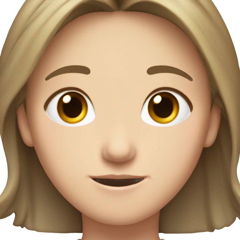 Light brunette, white girl with hands in an Asian boys hair emoji