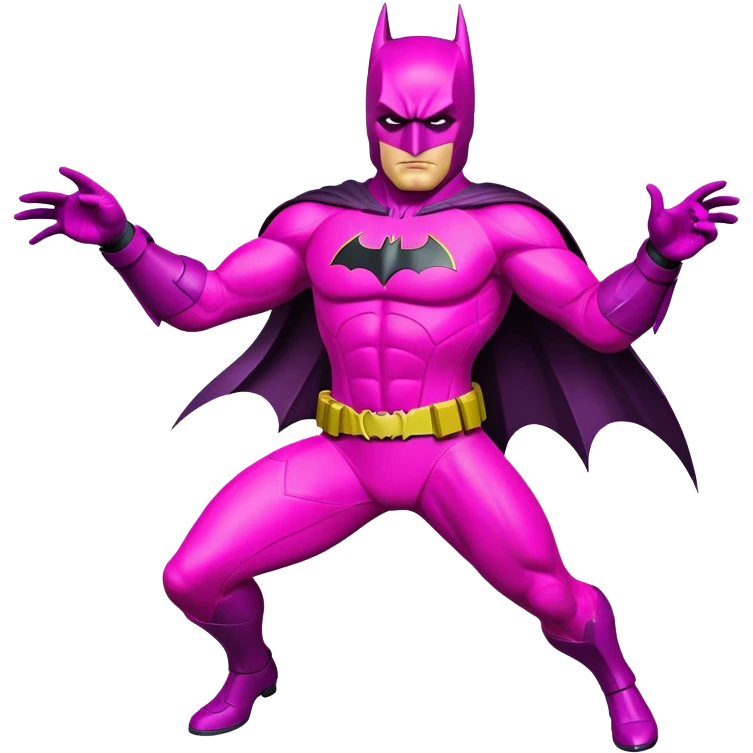 batman with Magenta super suit emoji