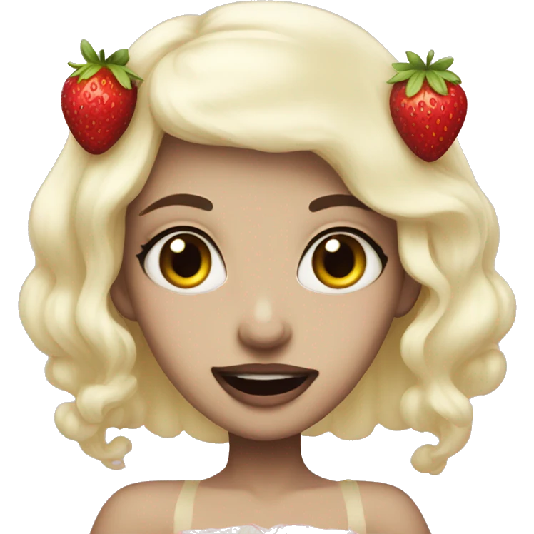 Strawberry princess pale vampire emoji