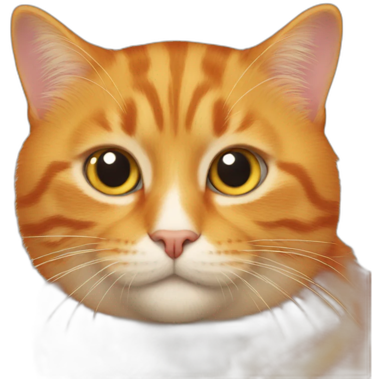 Orange cat emoji