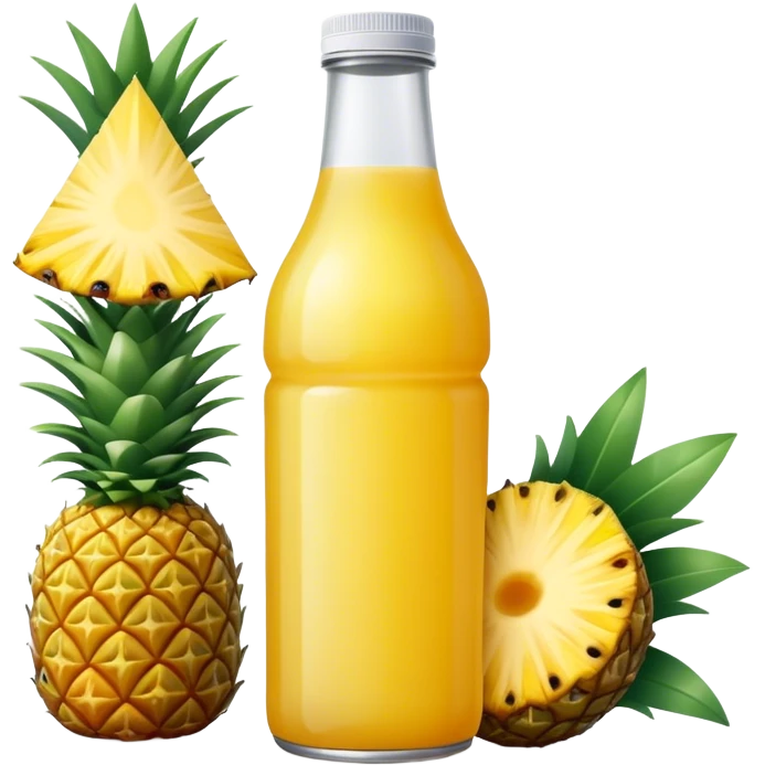 Pineapple juice bottle emoji