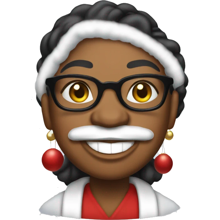 Oprah Winfrey as santa claus emoji