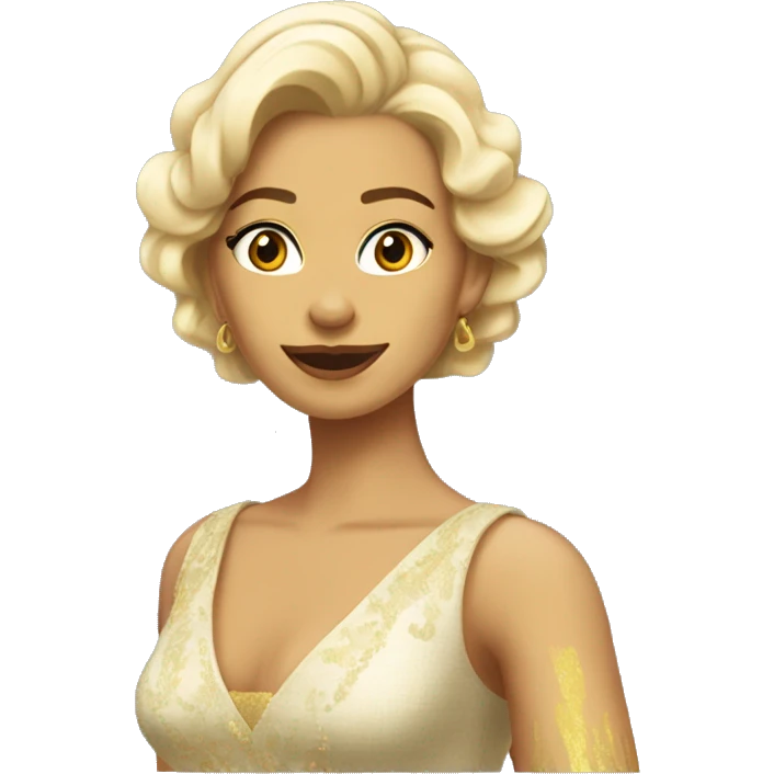 chica pelinegra elegante emoji
