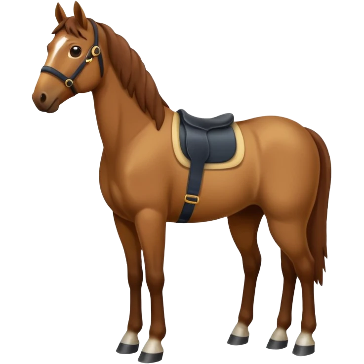 full body friendly simple horse emoji