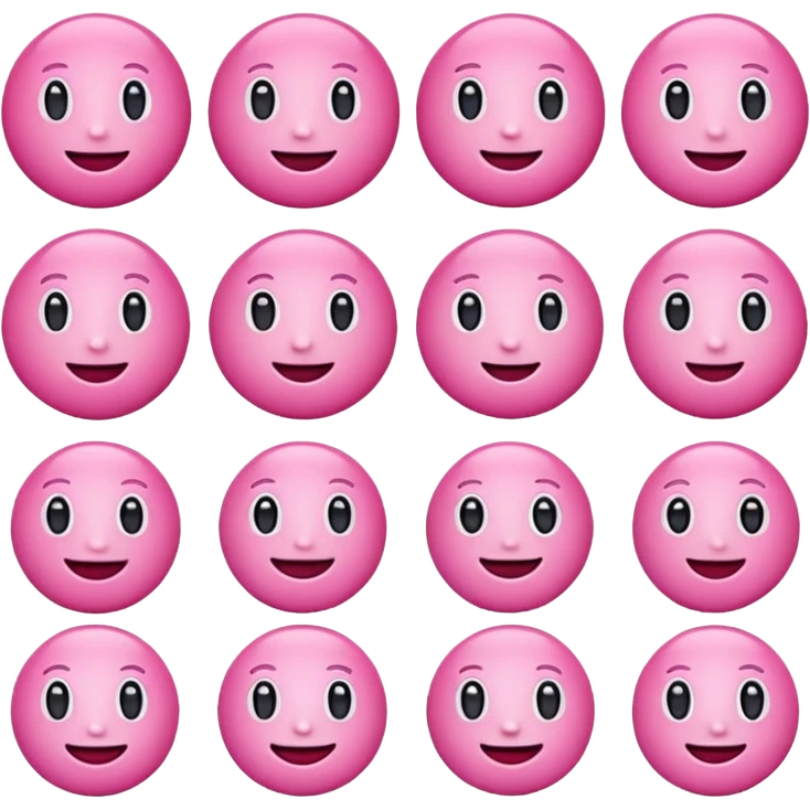 Pink emojis emoji