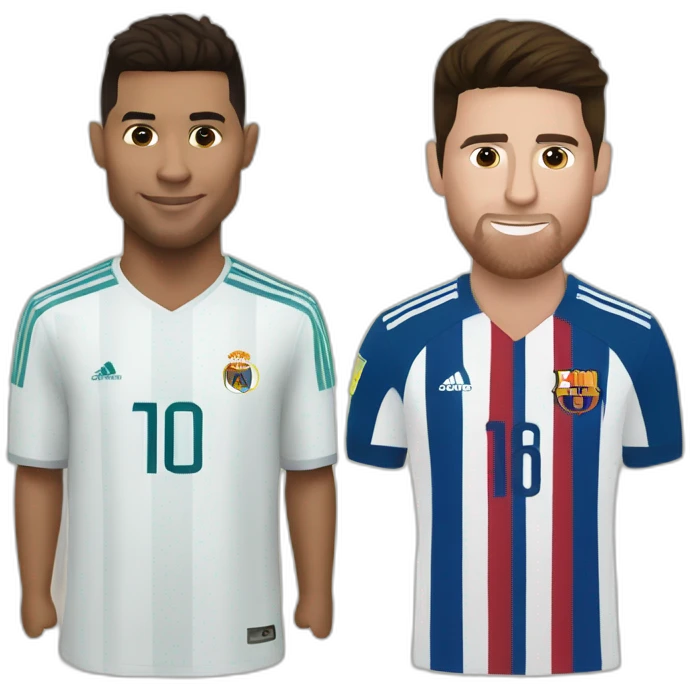 ronaldo and messi emoji