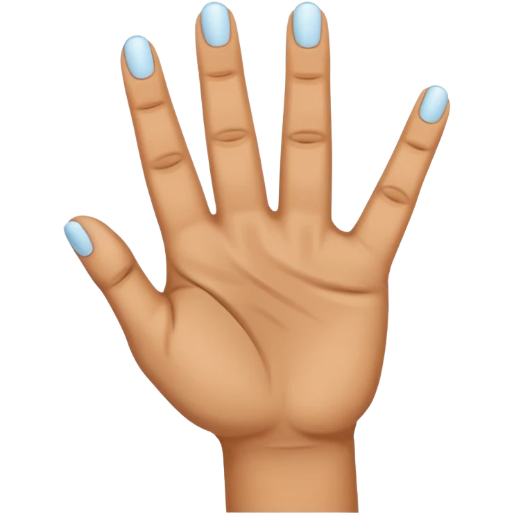 A finger pointing to a hand with three fingers up. make the finger point to the base knuckle of the three fingers that are up emoji