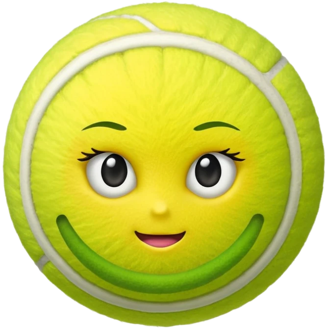 tennis ball with female gender sign emoji