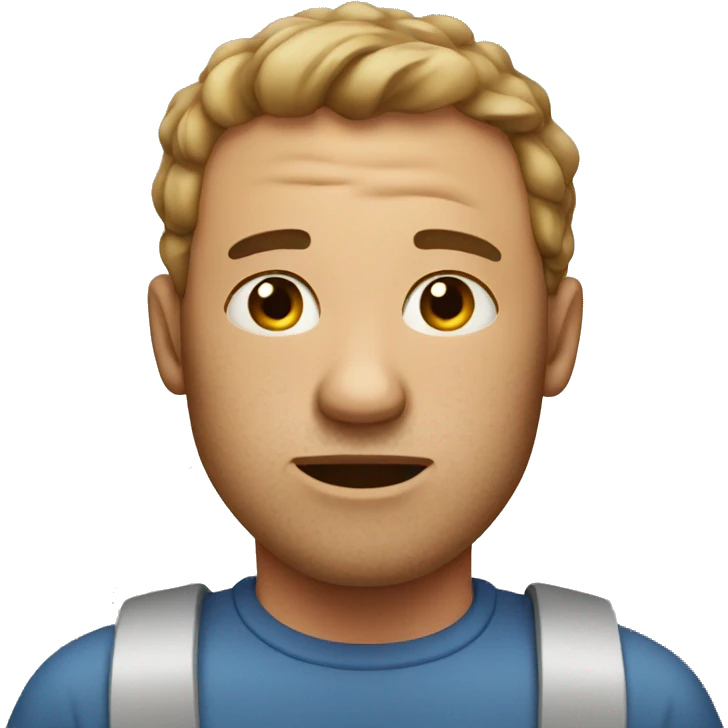 Man with acne  emoji