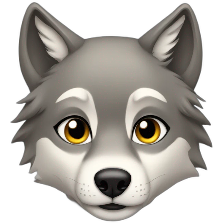 Female wolf  emoji