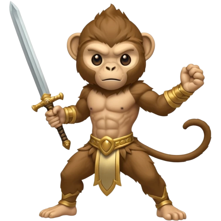 air elemental monkey warior emoji