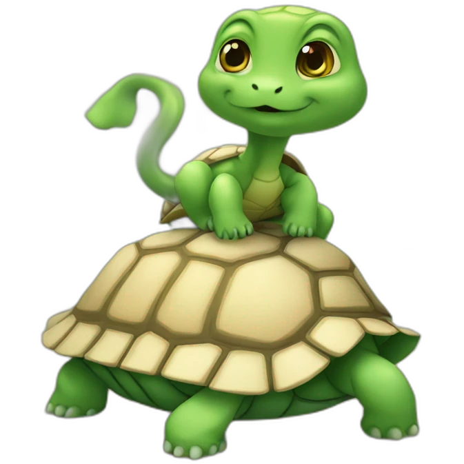 chat sur tortue emoji