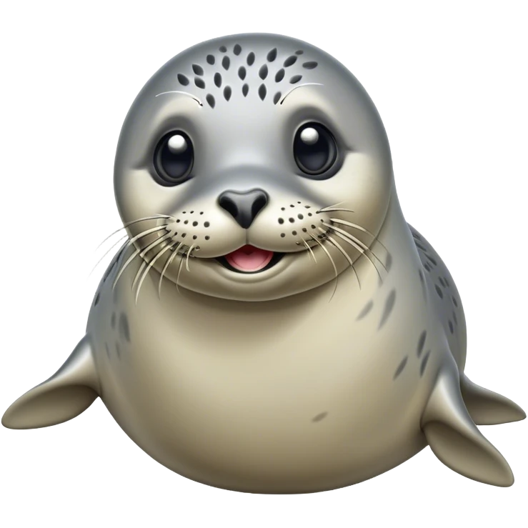 Cinematic Comical harbour seal Portrait Emoji, Head tilted dramatically with an exaggeratedly amused expression, featuring a sleek, agile body with wide, comically expressive eyes full of playful disbelief and a subtly contoured head, Simplified yet hilariously expressive features, highly detailed, glowing with a slightly sassy oceanic glow, high shine, dramatic yet playful, stylized with an air of quirky marine mischief, soft glowing outline, capturing the essence of a meme-worthy harbour seal that looks ready to side-eye its way into viral fame! emoji