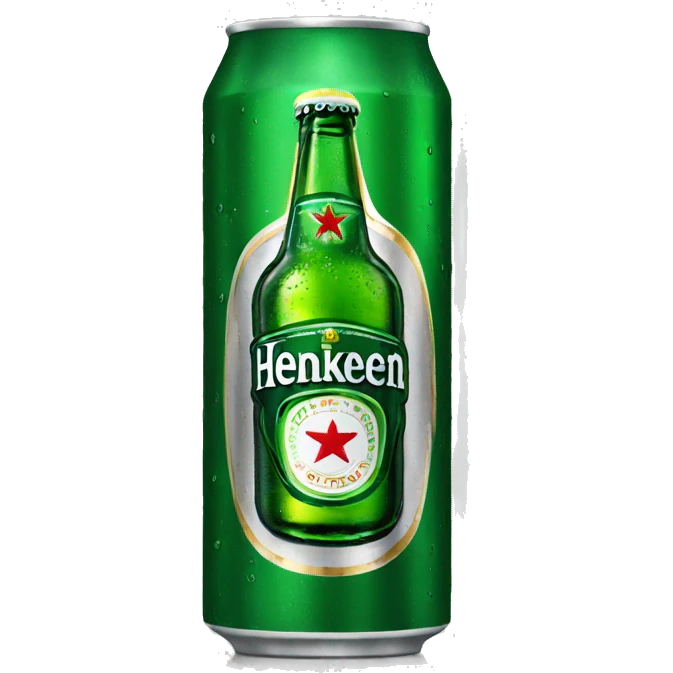 Heineken beer emoji