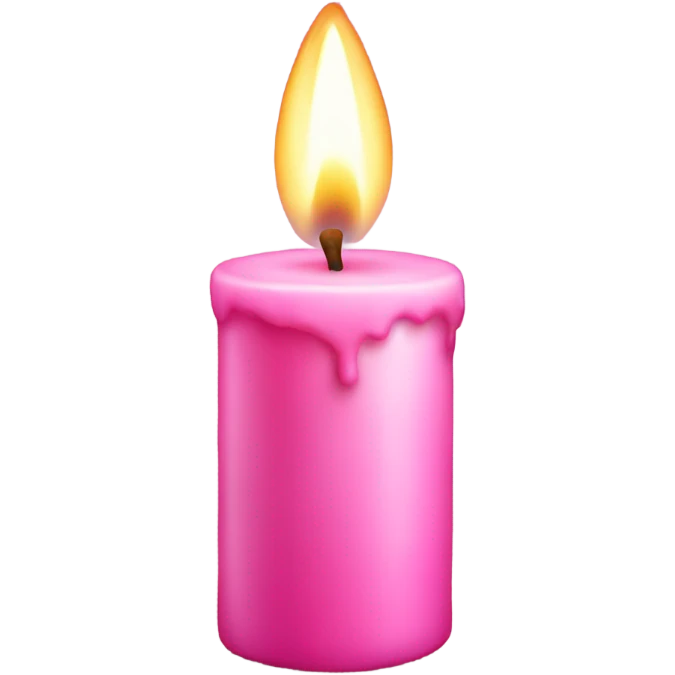 pink candle emoji