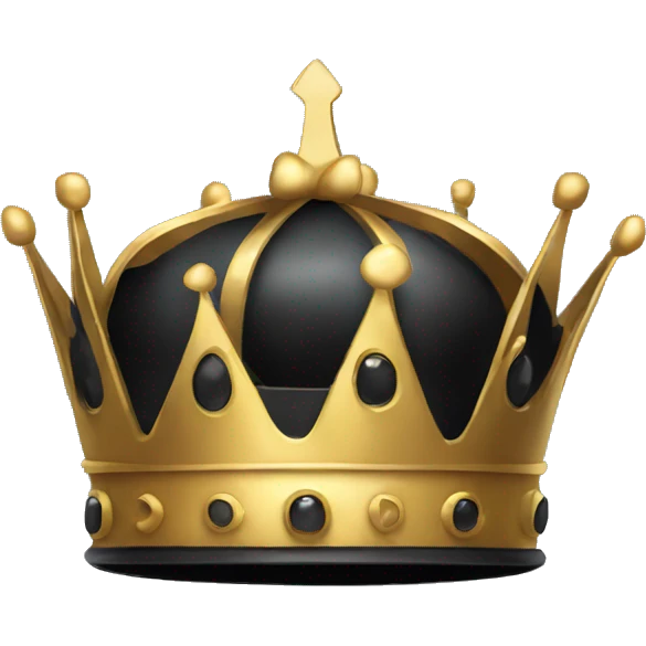 black king crown
 emoji